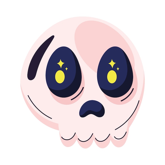 Skull head esoteric concept