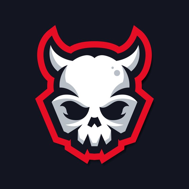 Download Free Skull Mascot Logo With Horn Premium Vector Use our free logo maker to create a logo and build your brand. Put your logo on business cards, promotional products, or your website for brand visibility.