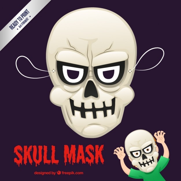 Free vector skull mask