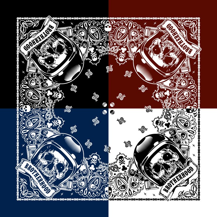 頭蓋骨のパターンの背景