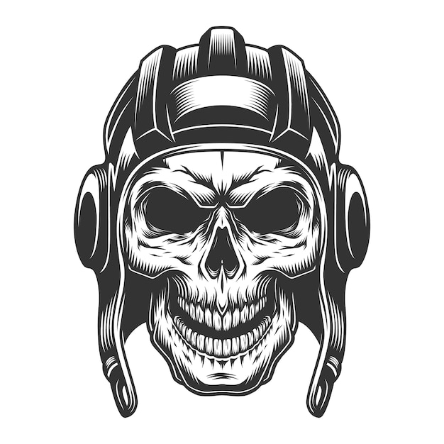 Skull in the tank helmet