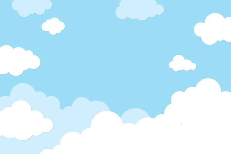 Free Vector sky background, pastel paper cut design vector