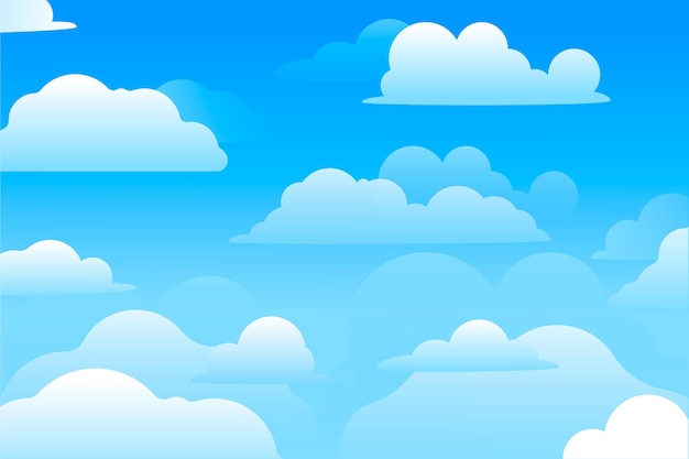 Free vector sky - background for video conferencing