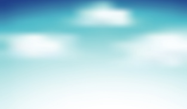 Sky background with lots of fluffy clouds