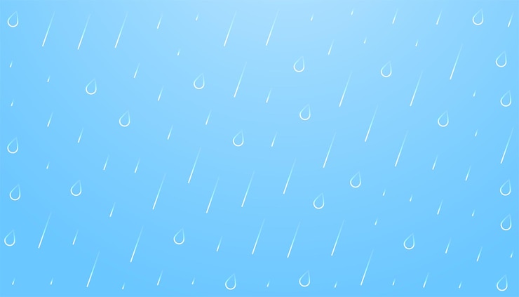 Free Vector sky background with rainfall droplets
