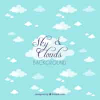 Free vector sky and clouds background