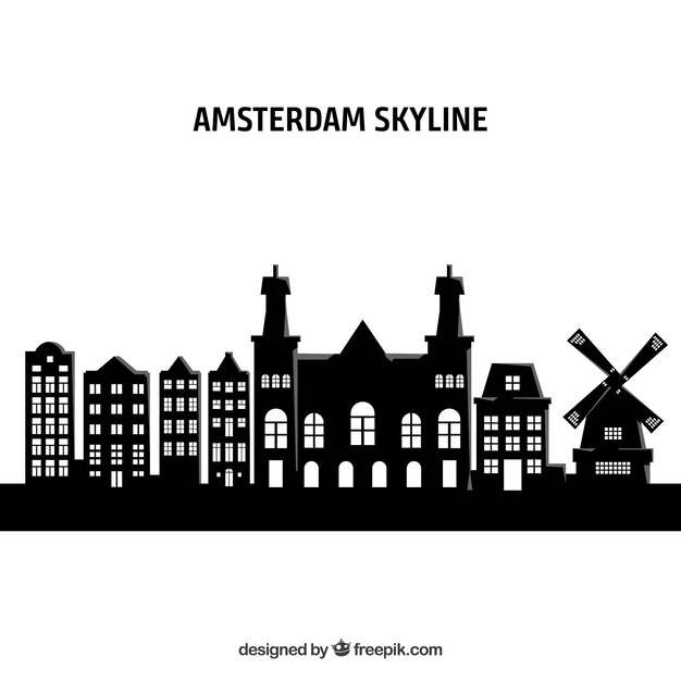 Skyline of amsterdam