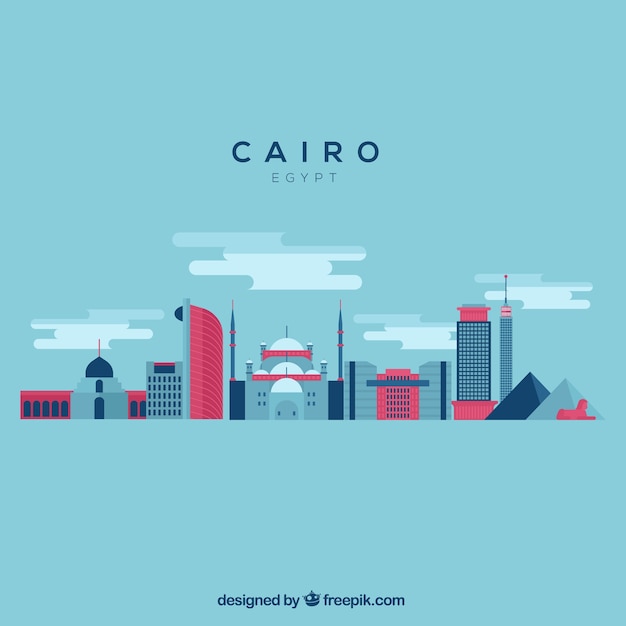 Skyline of cairo, egypt