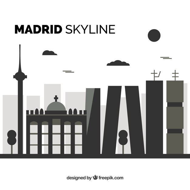 Skyline of madrid