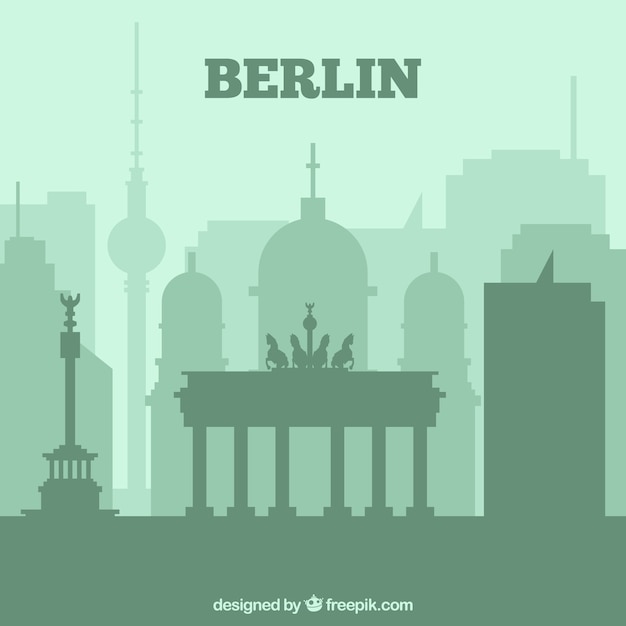 Бесплатное векторное изображение skyline of berlin