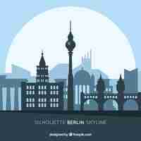 Бесплатное векторное изображение skyline of berlin