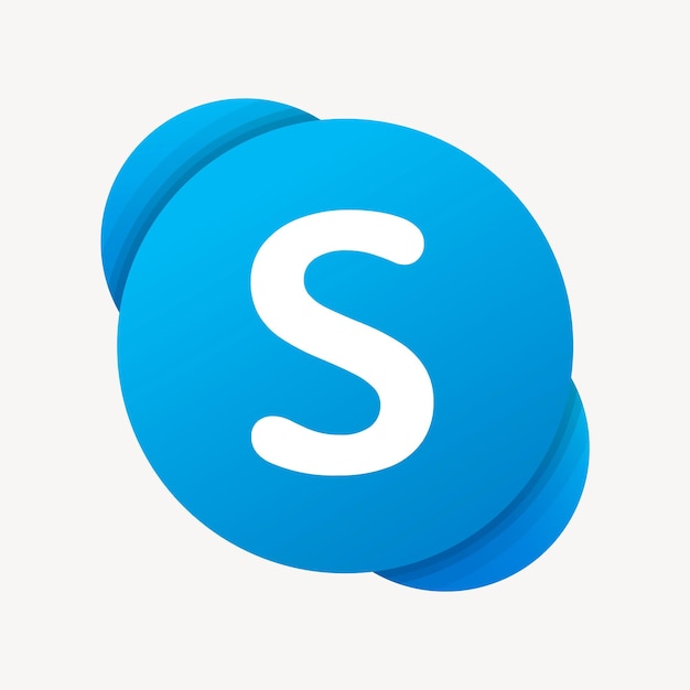 Free vector skype vector social media icon. 7 june 2021 - bangkok, thailand