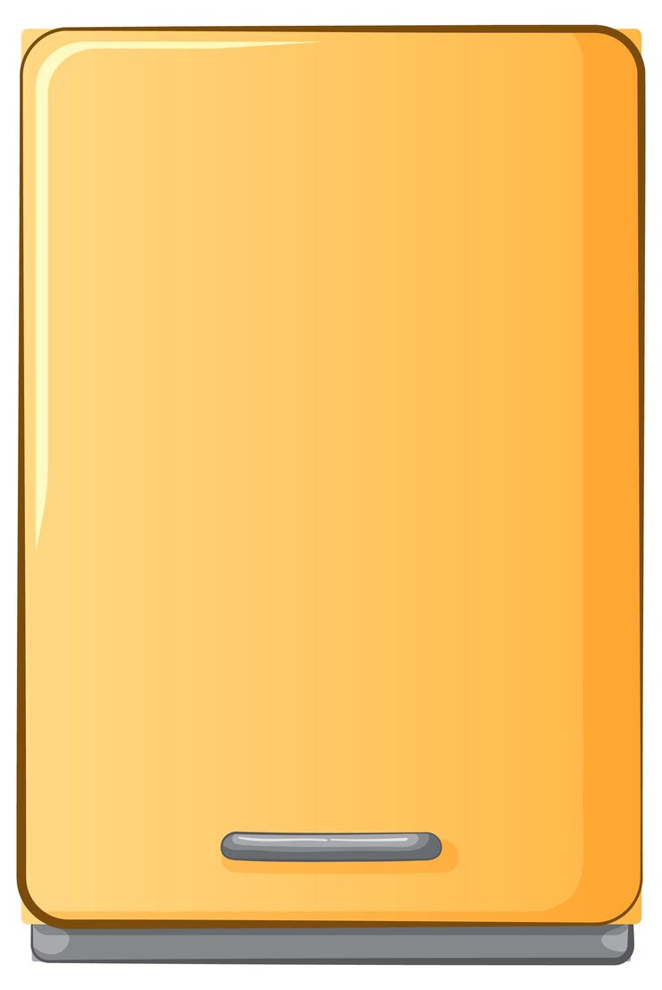 Free Vector sleek modern refrigerator illustration