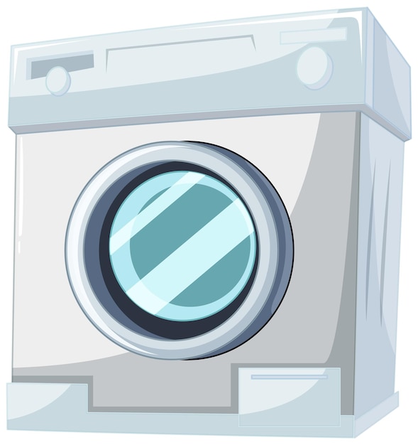 Sleek modern washing machine illustration