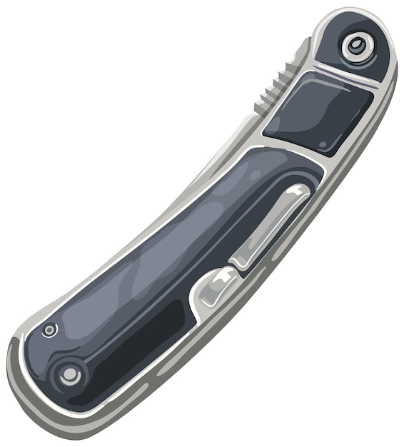 Sleek multipurpose pocket tool illustration