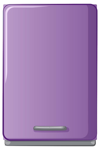 Free vector sleek purple refrigerator vector illustration