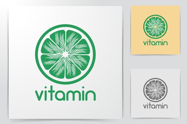 Slice Lemonade Juice logo Ideas. Inspiration logo design. Template Vector Illustration. Isolated On White Background
