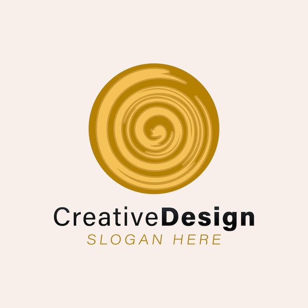 無料ベクター 木のロゴのスライスのアイデアインスピレーションロゴデザインテンプレートベクトルイラスト白い背景で隔離