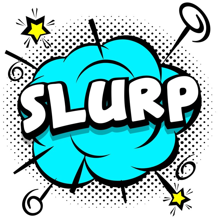 무료 Vector 다채로운 프레임에 말풍선이 있는 slurp comic 밝은 템플릿