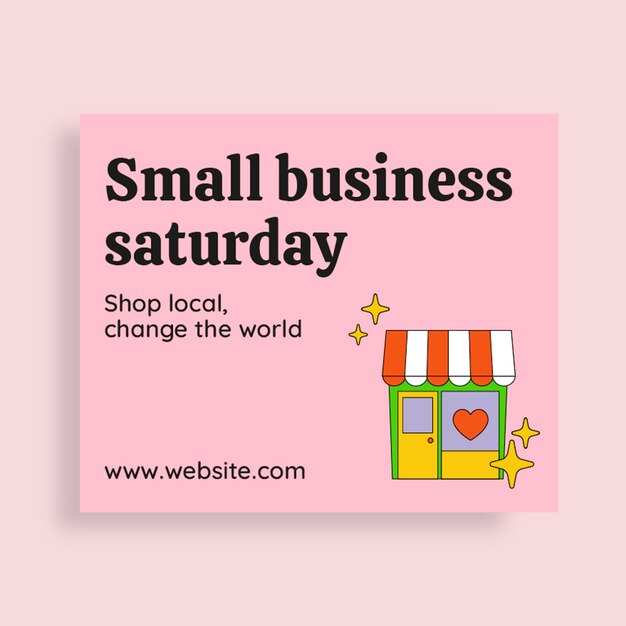 Small business banner template design