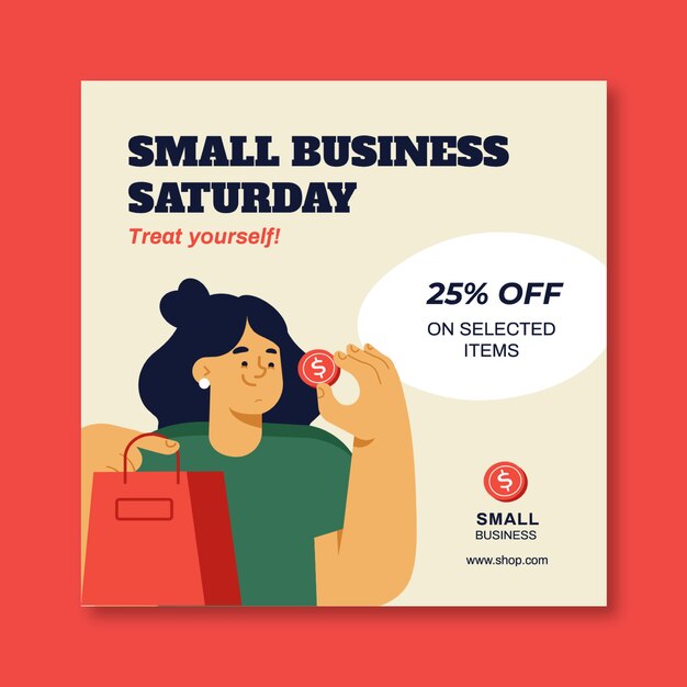 Small business facebook post template