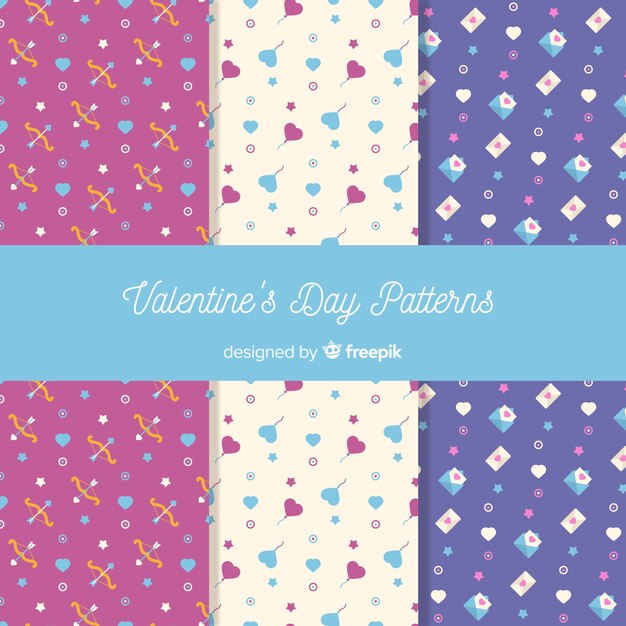 Small elements valentine patterns