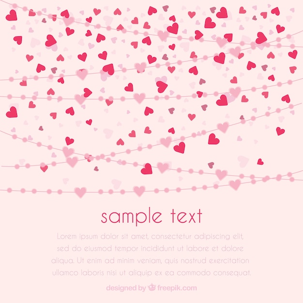 Free vector small heart background design