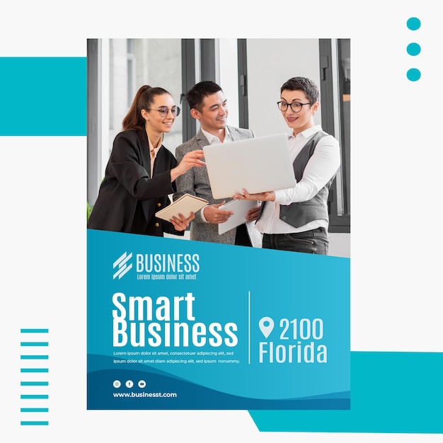 Smart business poster template
