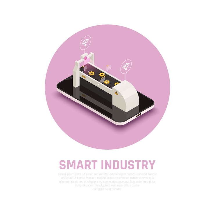Free Vector smart farming concept with agriculture and greenhouse automation isometric  illustration
