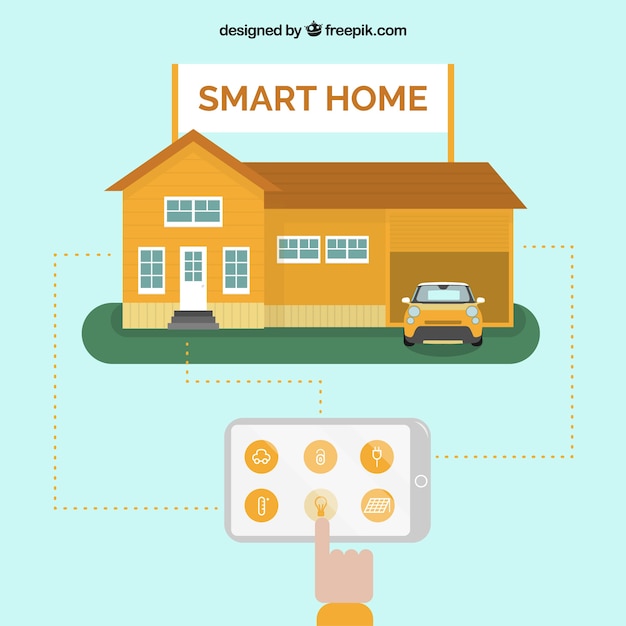 Free vector smart home background