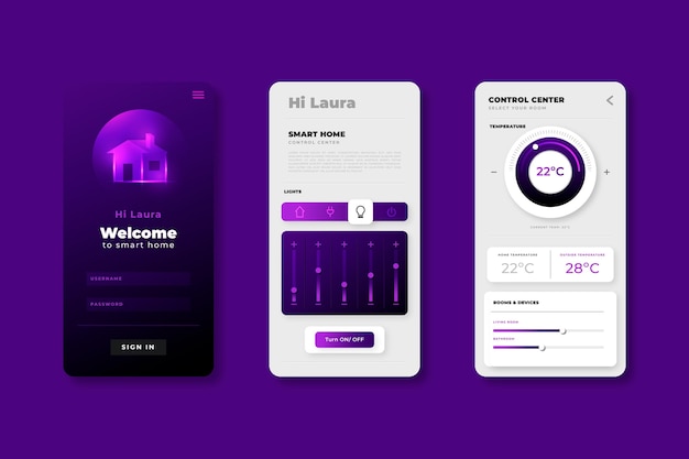 Free vector smart home management