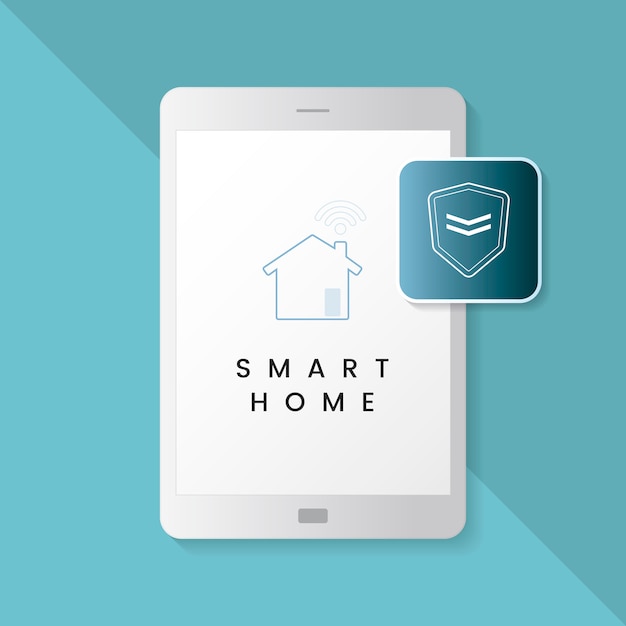 Free vector smart home protection infographic vector