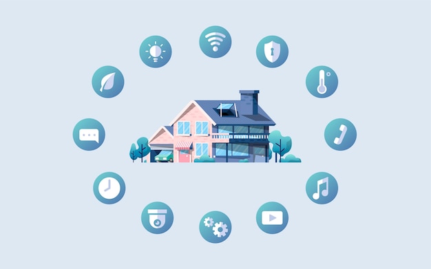 Free vector smart home vector pack with icons