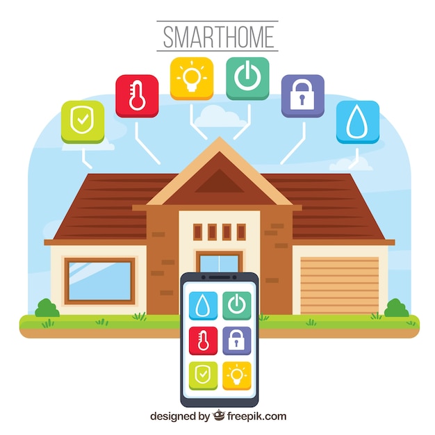 Smart home with smartphone control