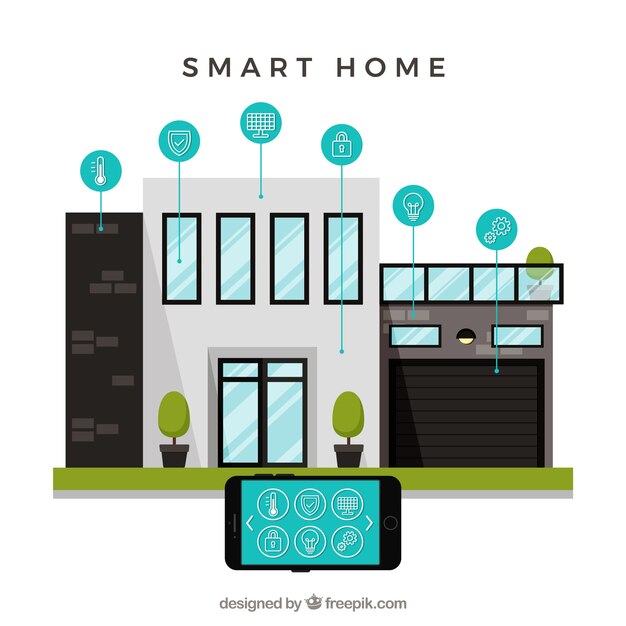 Smart home with smartphone control