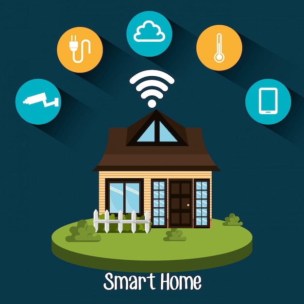 Free vector smart home