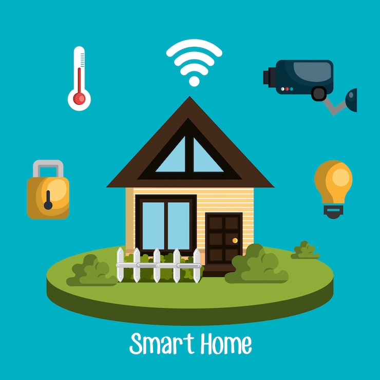 Free Vector smart home  
