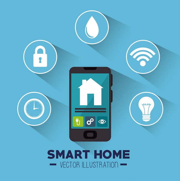 smart house and its applications isolated icon 