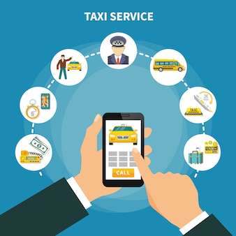 Smart taxi app composition