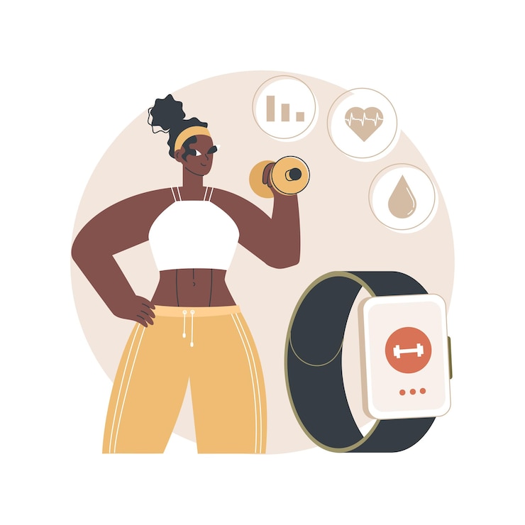 Free Vector smart training concept illustration