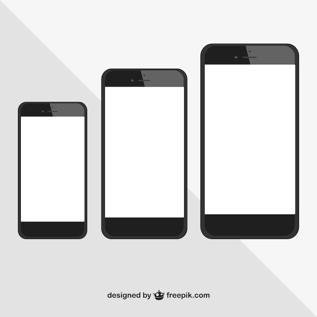 Free vector smartphone comparation