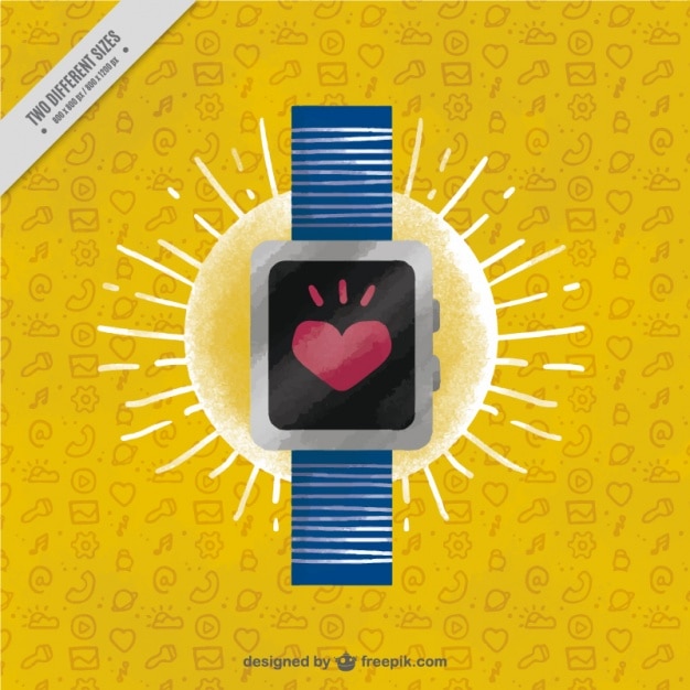 Free vector smartwatch background