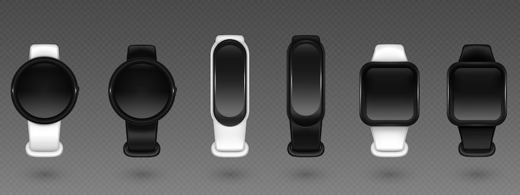 Free Vector smartwatch and fitness tracker bracelet