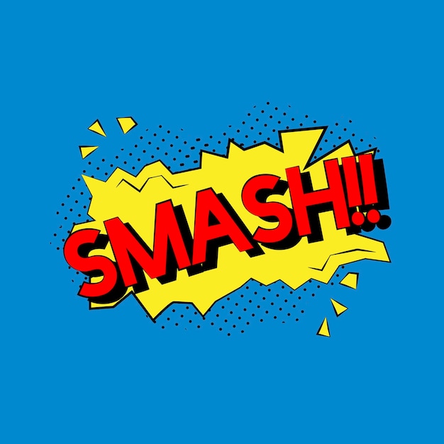 Free vector smash bubble