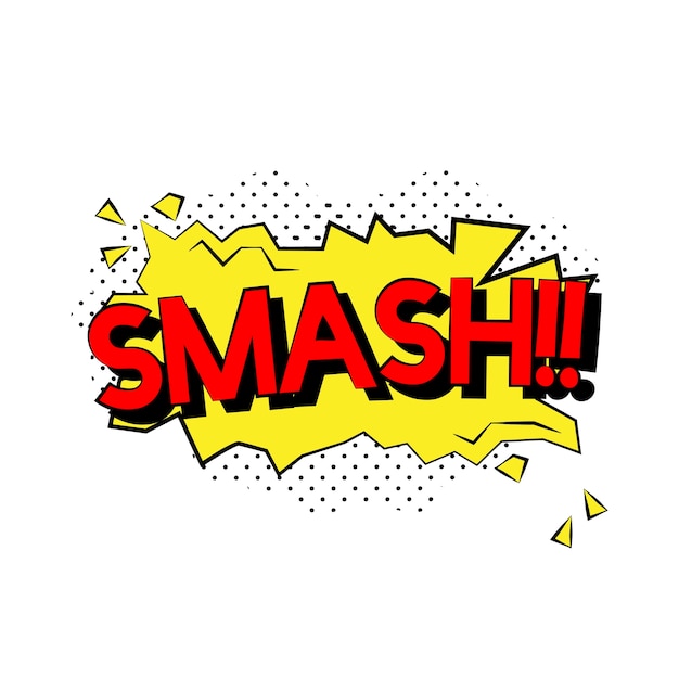 Free vector smash comic style