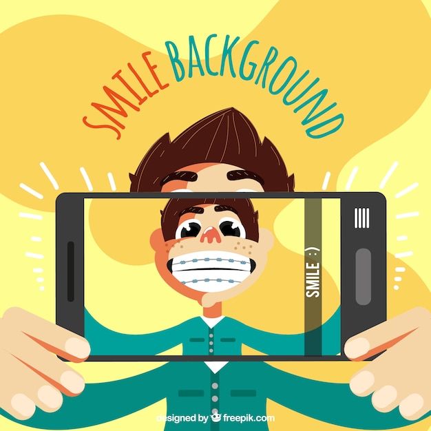 Free vector smile background design