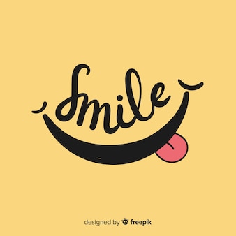 Smile simple background