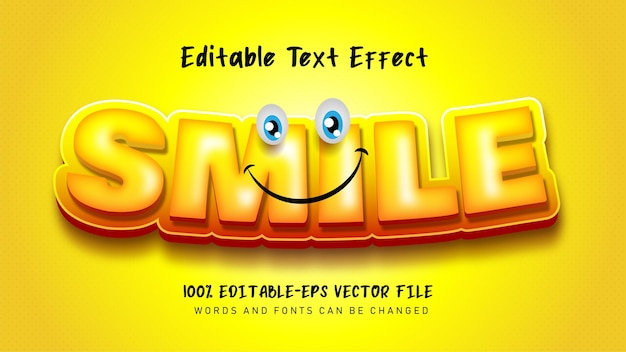 Smile Text effect