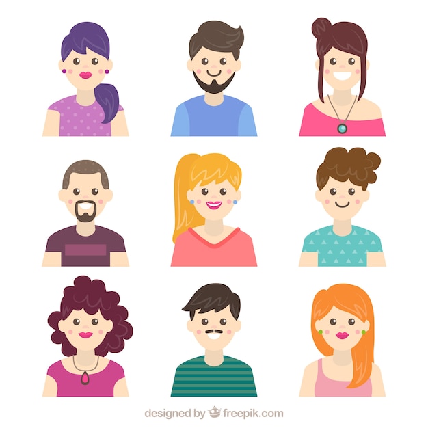 Smiley avatars with classic style