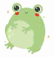 Free vector smiling frog design